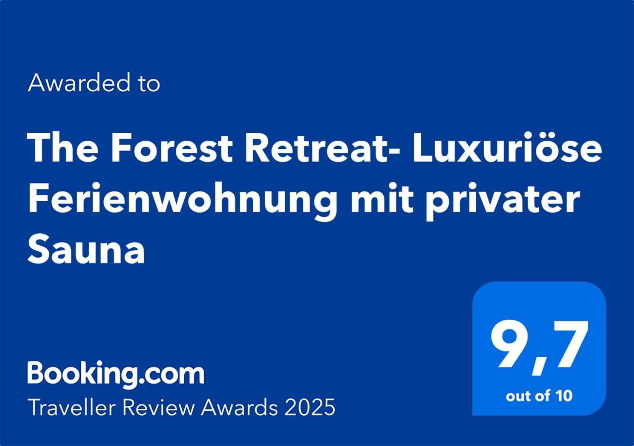 The Forest Retreat- Luxurioese Ferienwohnung Mit Privater Sauna Wermelskirchen Buitenkant foto